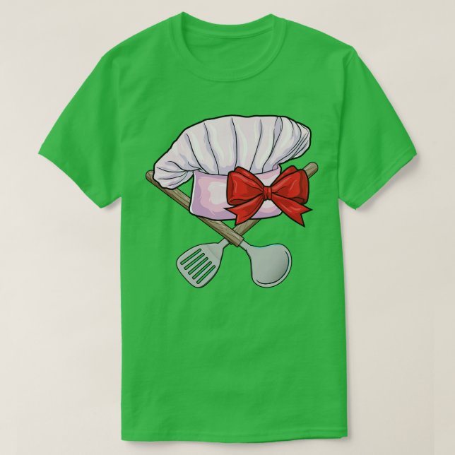 Camiseta Chapéu de chef com Spoon (Frente do Design)