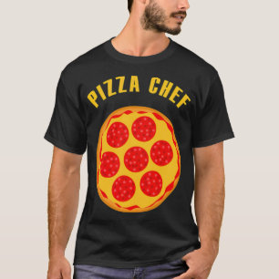 Camiseta Chapéu de chef de pizza engraçado