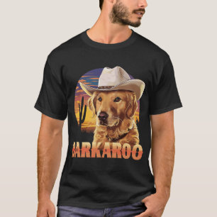Camiseta Chapéu de Cowboy Barkaroo Cão Retriever Dourado Oc