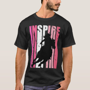 Camiseta Chapéu de Cowgirl Inspirador Vaqueiras Rodeio Ocid