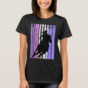 Camiseta Chapéu de Cowgirl Roxo Sem Limites Oeste Rodeio