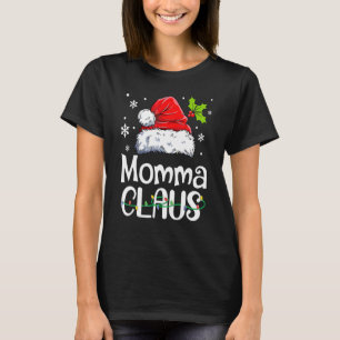 Camiseta Chapéu de Natal da Mamãe Claus Família Pj Grupo Co