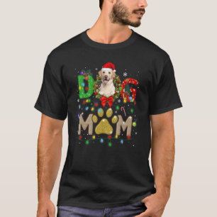 Camiseta Chapéu de Natal Labrador Mãe Cachecol do Papai Noe