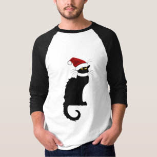 Camiseta Chapéu de Natal Le Chat Noir Natal