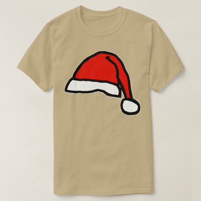 Camiseta Chapéu de Natal Para Papais noeis (Frente do Design)