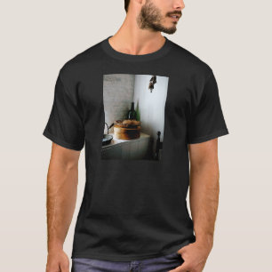 Camiseta Chapéu de palha e caixa do chapéu