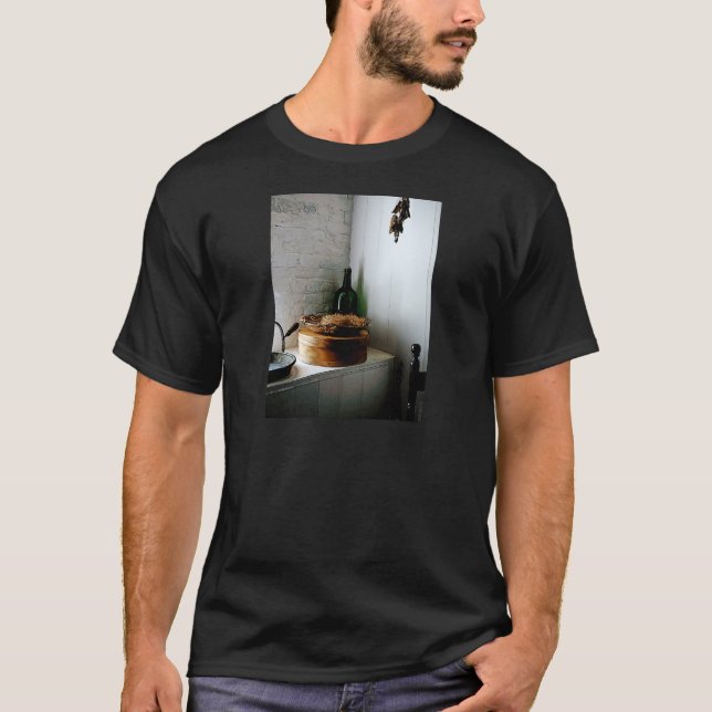 Camiseta Chapéu de palha e caixa do chapéu (Frente)