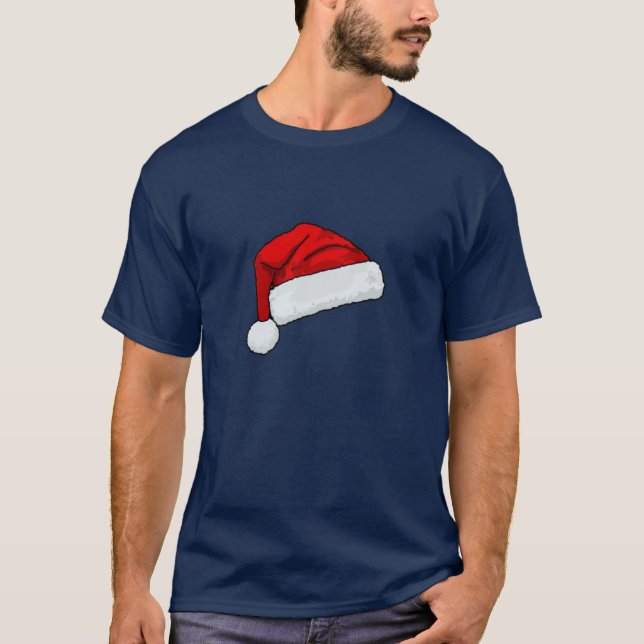 Camiseta Chapéu de Papai Noel (Frente)