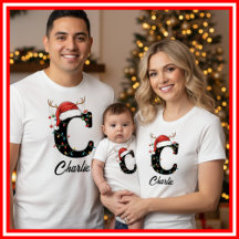 Chapéu de Papai Noel com Galhada de Natal da Famíl