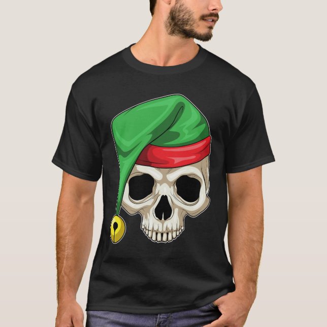 Camiseta Chapéu de Papai Noel de Natal (Frente)