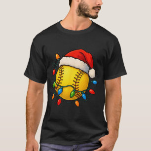 Camiseta Chapéu de Papai Noel Softll Ll Natal Luzes de Nata