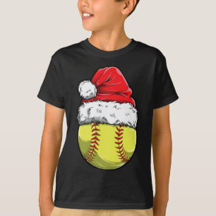 Camiseta Chapéu de Papai Noel Softll Ll Natal Xmas Garotas