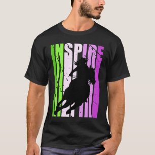 Camiseta Chapéu de Vaqueira Inspiração Tema Western Rodeio 