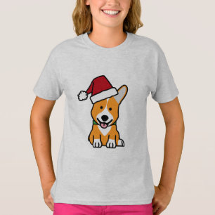 Camiseta Chapéu do papai noel do Natal de Galês do Pembroke
