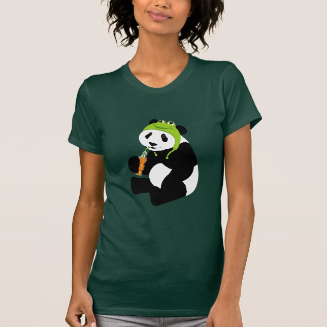 Camiseta Chapéu do sapo da panda (Frente)
