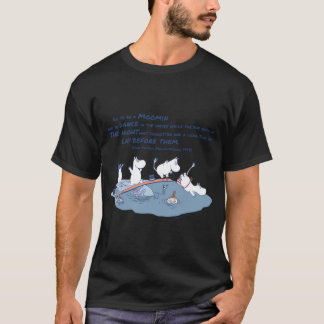 Camiseta Chapéu do Snufkin Moomin Com Flores Contornadas