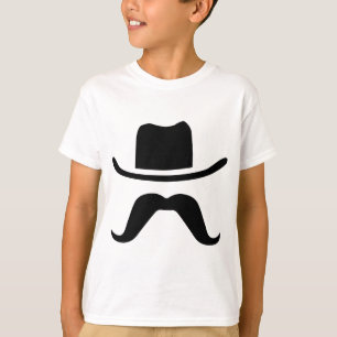 Camiseta Chapéu e bigode