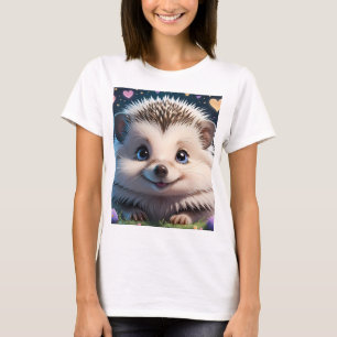 Camiseta Chapéu giro com olhos grandes e azuis