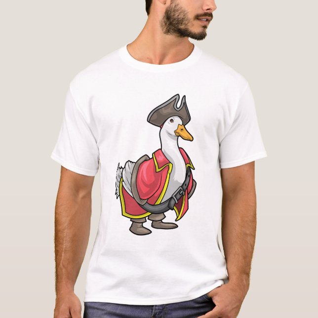 Camiseta Chapéu Pirata Pato (Frente)
