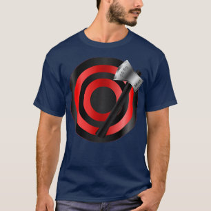 Camiseta Chapéus de Atirada de Prata Preto em Tarte Vermelh