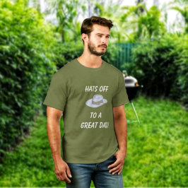 Camiseta Chapéus de saia-Cinza