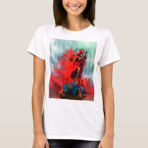 Camiseta Chapeuzinho Vermelho - O Vermelho põe o lobo
