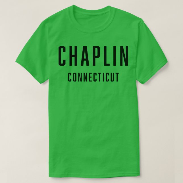 Camiseta Chaplin Connecticut (Frente do Design)