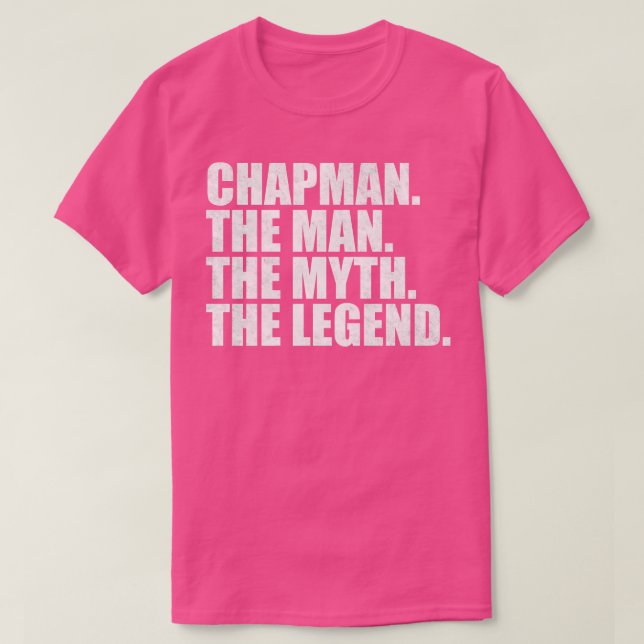 Camiseta Chapman Nome da família Chapman Chapman Chapman so (Frente do Design)