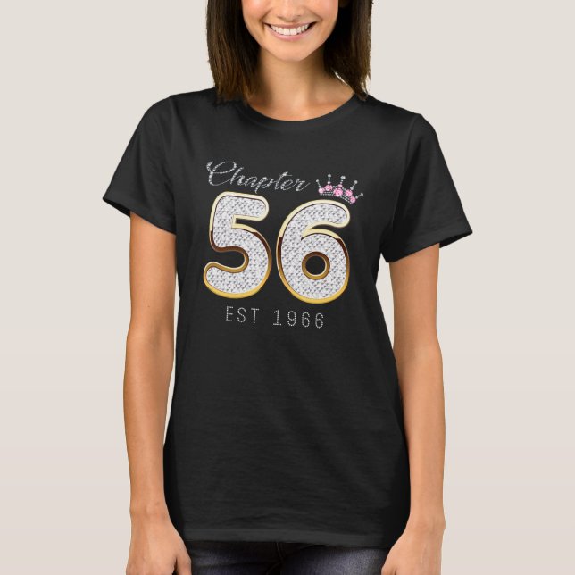 Camiseta Chapter 56 Est 1966 56th Birthday Tee  For Womens (Frente)