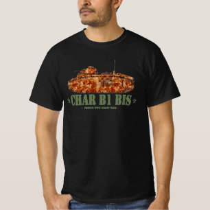 Camiseta Char B1 bis Tanque Pesado Francês Segunda Guerra M