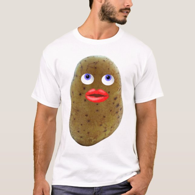Camiseta Character de batata grisalha com T-shirt (Frente)