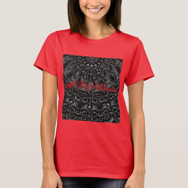 Camiseta Charcoal Mandala  T-Shirt (Frente)