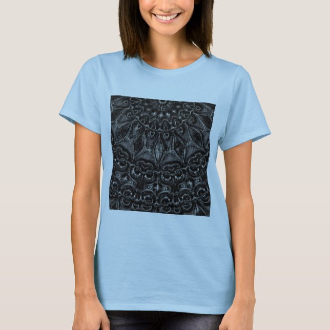 Camiseta Charcoal Mandala  T-Shirt (Frente)