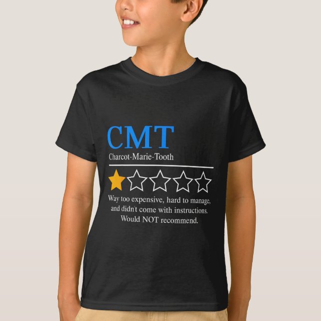 Camiseta Charcot Marie Tooth Disease Awareness Cmt Not Reco (Frente)