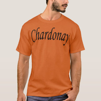 Camiseta Chardonay black name lettering text
