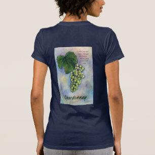 Camiseta Chardonnay Wine Graphics & Description T-Shirt