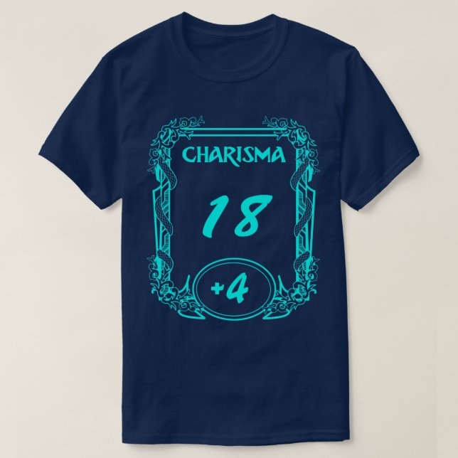 Camiseta Charisma Stat (Frente do Design)