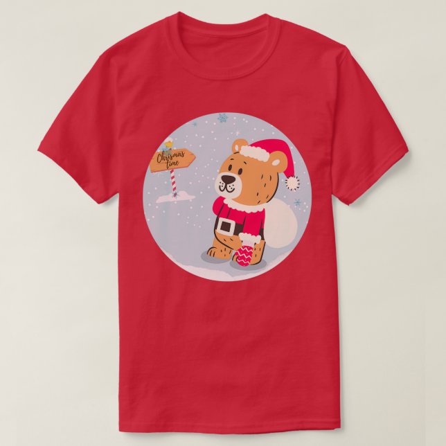 Camiseta Charismas Bear com presentes para você Charismas b (Frente do Design)
