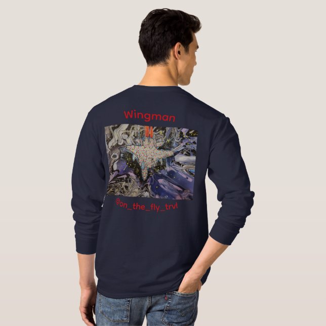 Camiseta Charitable Wingman Long Sleeve- Men's (Parte Traseira Completa)
