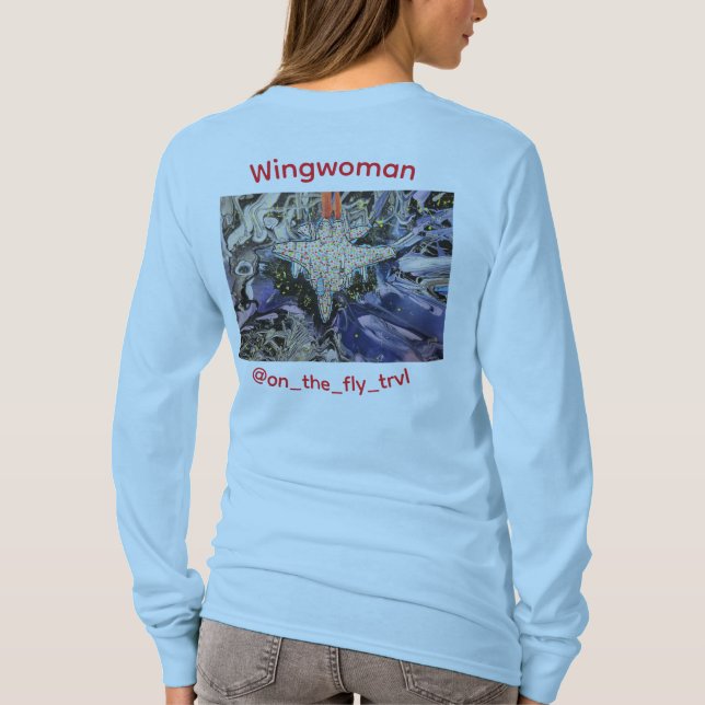 Camiseta Charitable Wingwoman Long Sleeve- Woman's (Verso)