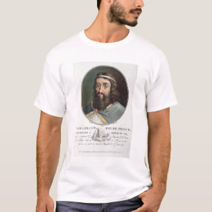 Camiseta Charlemagne (747-814), rei de France, gravou perto