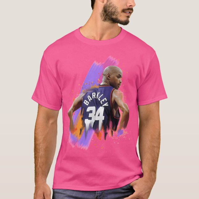Camiseta Charles Barkley Basbol Trinta e Quatro Voltas (Frente)