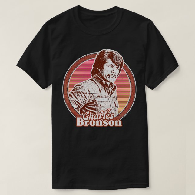Camiseta Charles Bronson Cult Fan Design (Frente do Design)