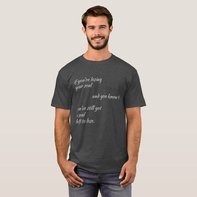 Camiseta Charles Bukoswi perdeu o t-shirt das citações das (Frente Completa)