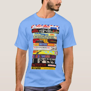 Camiseta Charles Bukowski Books Stack