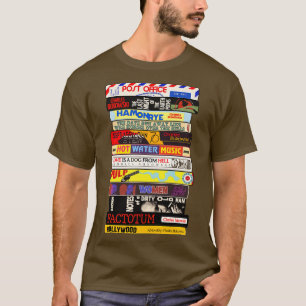 Camiseta Charles Bukowski Books Stack