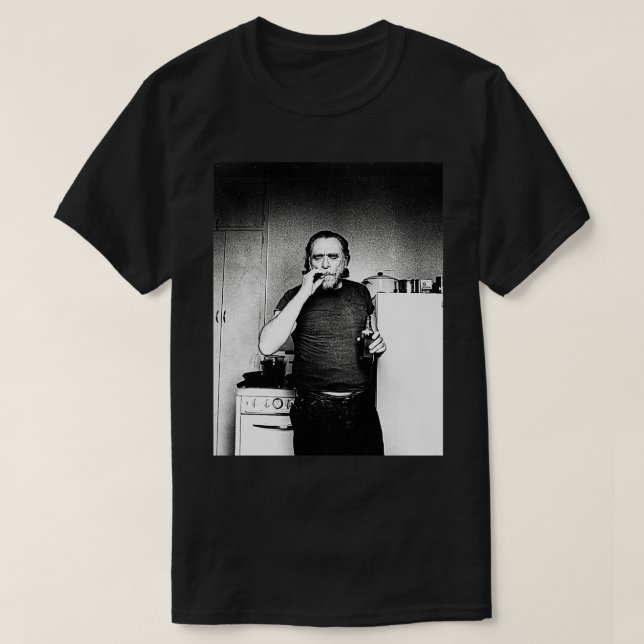 Camiseta Charles Bukowski Poet e Novelist Fan Design (Frente do Design)
