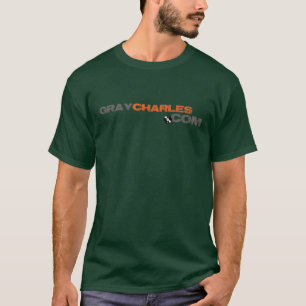 Camiseta Charles cinzento - T verde