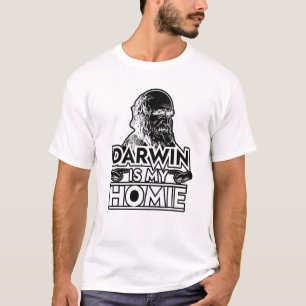 Camiseta Charles Darwin É Minha Evolução Homie