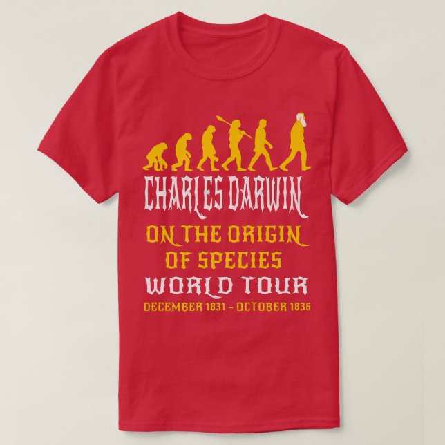Camiseta Charles Darwin Origem Espécie Mundo Nosso Sino Evo (Frente do Design)